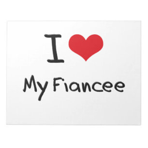 Bloc-note J'aime ma fiancée