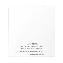 Bloc-note Jane Eyre Citation II - Style classique