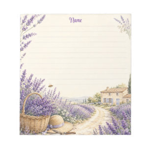 Bloc-note Jardin de cottage de lavande de Provence