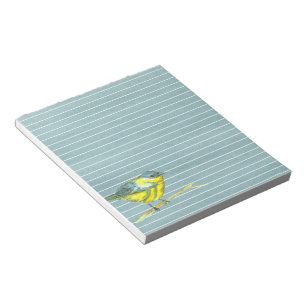 Bloc-note Jaune Gris D'Oiseau