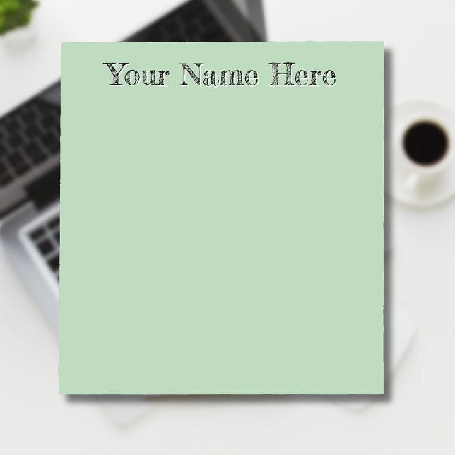 Bloc-note Jaune Vert Unique Cadeaux d'Enseignant Personnalis (Créateur téléchargé)