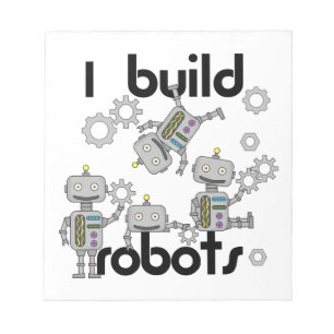 Bloc-note Je construis des robots