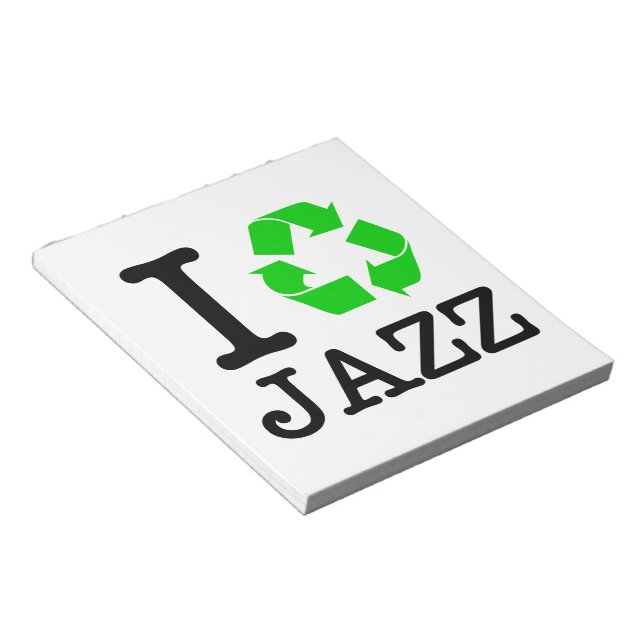 Bloc-note Je recycle le jazz (Incliné)