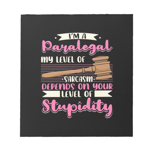 Bloc-note Je Suis Parajuridique (Devant)