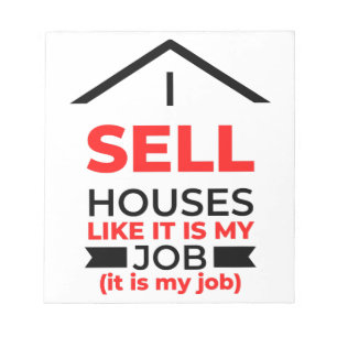 Bloc-note Je Vends Des Maisons Comme Si C'Était Mon Travail 