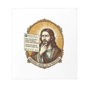 Bloc-note Jésus Confus Échec de la Traduction Automatique de