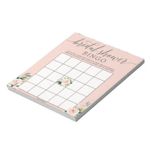Bloc-note Jeu de Bingo pour Enterrement de Vie de Jeune Fill