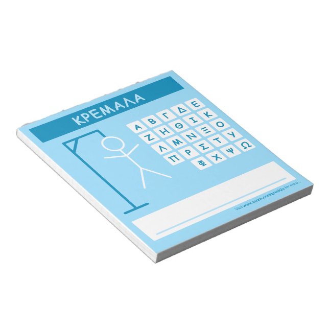 Bloc-note Jeu de mots Kremala (Hangman) (Incliné)