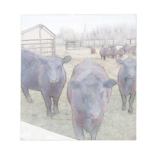 Bloc-note Jeune Angus noir curieux