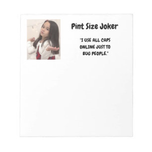 Bloc-note Joker de taille de pinte : Utilisez tous les