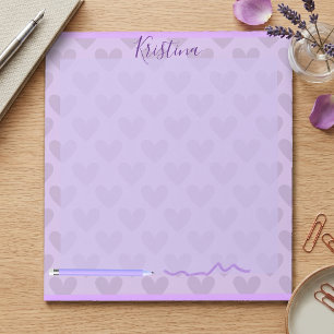 Bloc-note Joli Chic Pastel Lavande Personnalisé