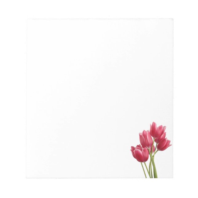 Bloc-note Joli dans les tulipes roses (Devant)