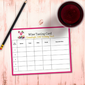 Bloc-note Joli en rose 30e fête d'anniversaire Guess the Win