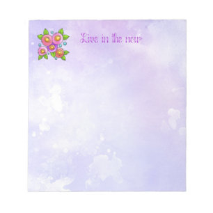 Bloc-note Joli ensemble de fleurs modernes