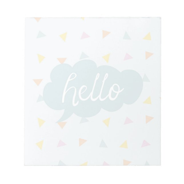 Bloc-note Joli Hello Pastel (Devant)