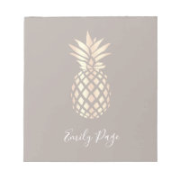 Jolie élégante cuivre rose or ananas & gris