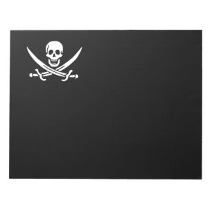 Bloc-note Jolly roger drapeau de pirate