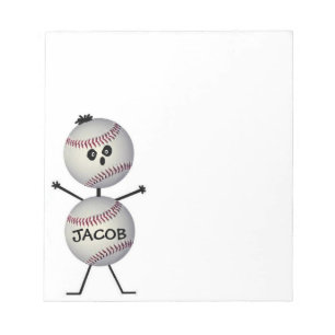 Bloc-note Joueur de baseball personnalisé