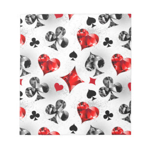 Bloc-note Joueur de poker Parieur Enseignes de cartes Las Ve