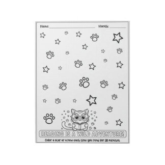 Bloc-note Journal de lecture pour enfants, livres de lecture