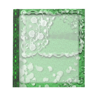 Bloc-note Journaux de style trompe l'oeil Emeraude Rêveuse