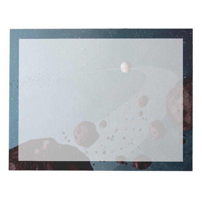 Bloc-note Jovian Trojans Astéroïdes. (Devant)