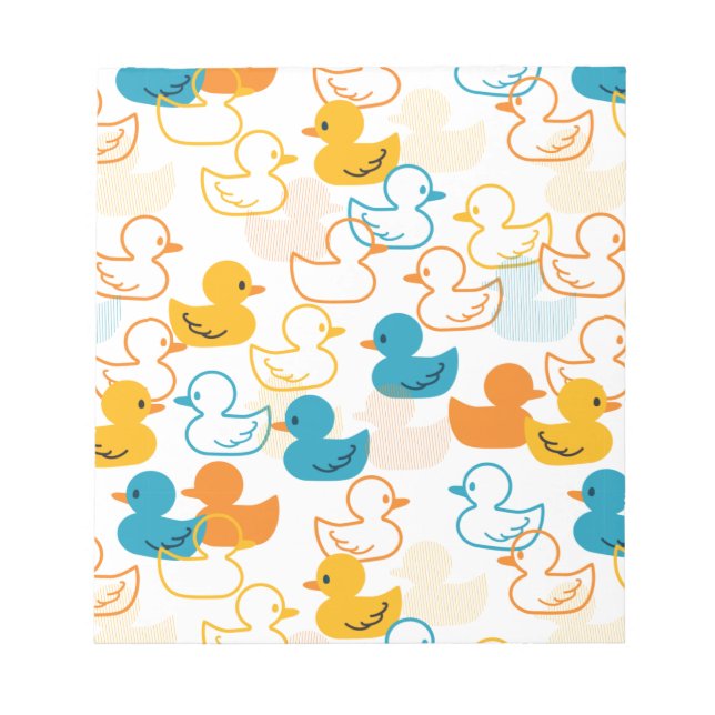 Bloc-note Joyeuse baignade une patte de canards Motif II (Devant)