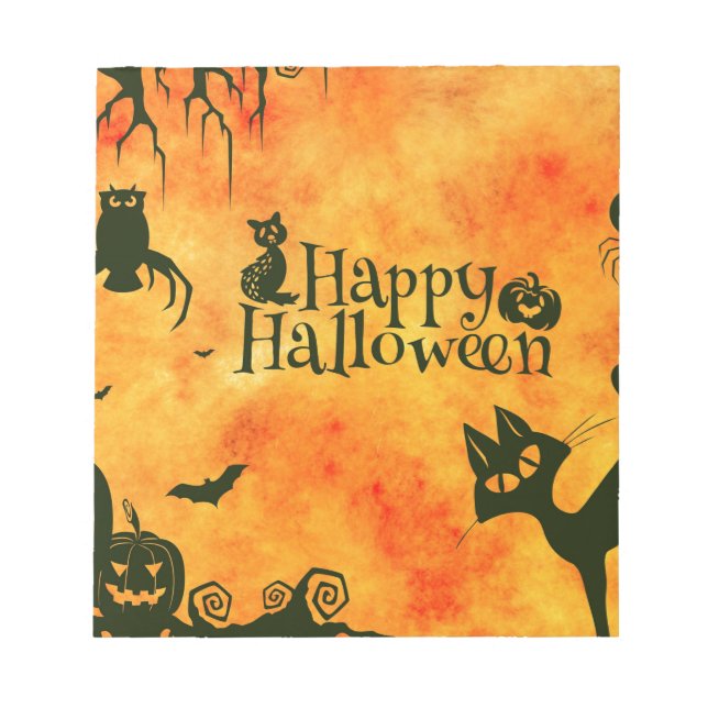 Bloc-note joyeux alloween (Devant)