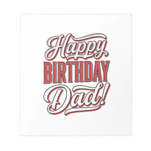 Bloc-note Joyeux Anniversaire Papa Conception de Chemise de