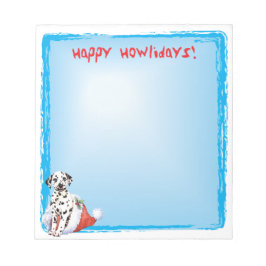 Bloc-note Joyeux Howlidays Dalmatien