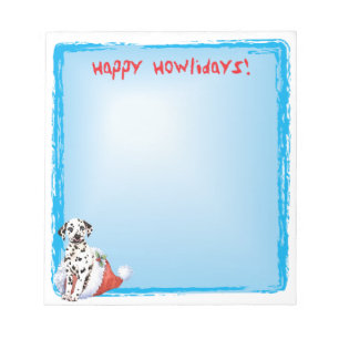 Bloc-note Joyeux Howlidays Dalmatien
