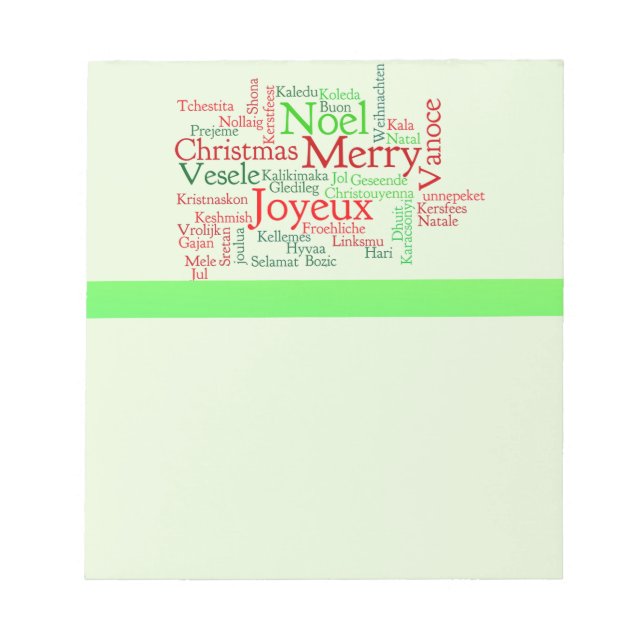 Bloc-note Joyeux Noël (Devant)
