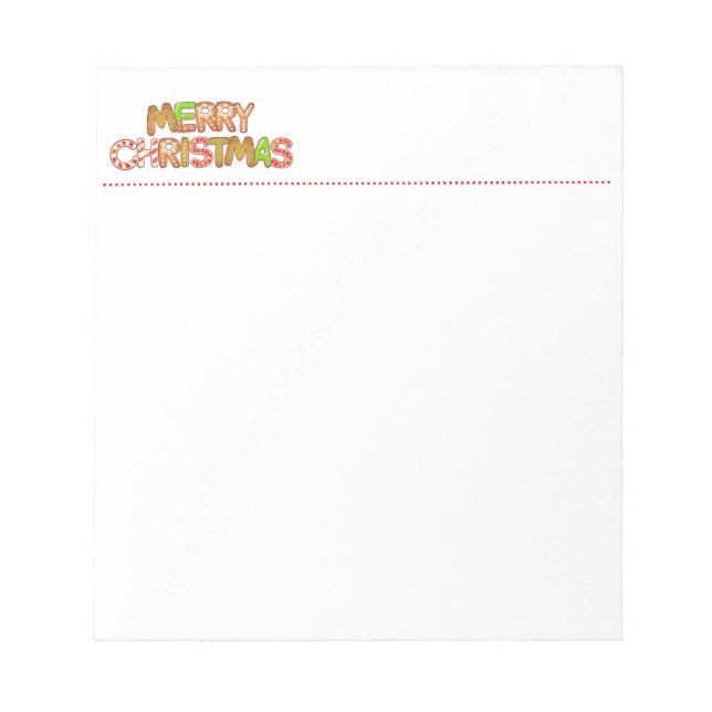 Bloc-note Joyeux Noël amusant Mots texte Post-it Notes (Devant)