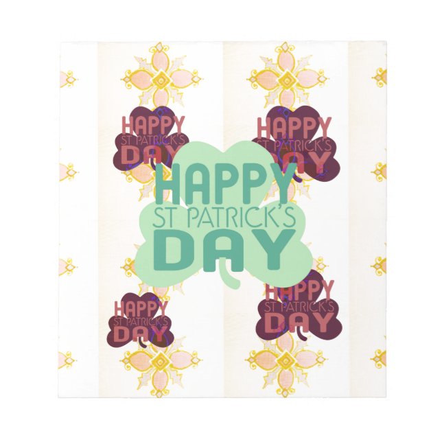 Bloc-note Joyeux Saint Patrick's Day Lovely Art Print (Devant)