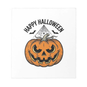 Bloc-note Joyeux visage de citrouille d'Halloween Création d