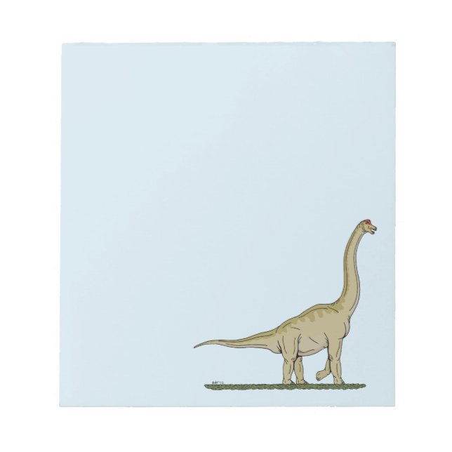 Bloc-note Jurassique Dinosaure Brachiosaurus (Devant)