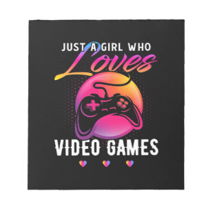 Bloc-note Juste une fille qui aime le jeu vidéo