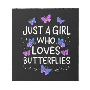 Bloc-note Juste Une Fille Qui Aime Le Papillon