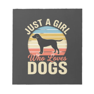 Bloc-note Juste une fille qui aime les chiens amateur de chi