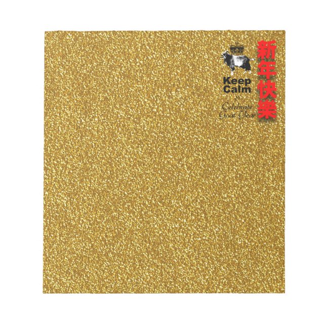 Bloc-note Keep Calm and Celebrate Goat Year 2027 Np (Devant)