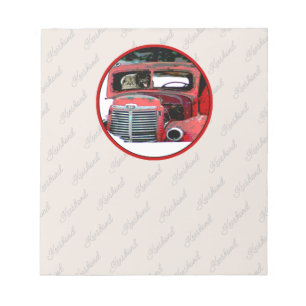 Bloc-note Keeshond Noël Vieux Camion Peinture Chien Art
