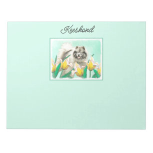 Bloc-note Keeshony in Tulips Peinture mignonne Original Chie