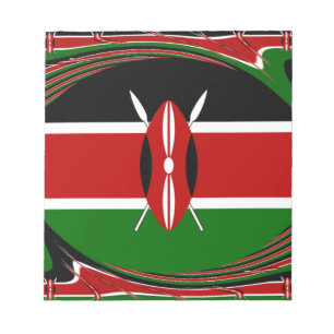Bloc-note Kenya Hakuna Matata Noir Rouge Vert