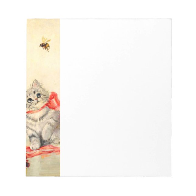 Bloc-note Kitten avec ruban rouge (Devant)