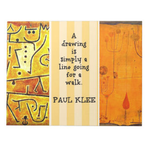 Bloc-note Klee - Citation et Peintures