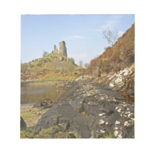 Bloc-note Kyleakin, Écosse. Les ruines antiques de