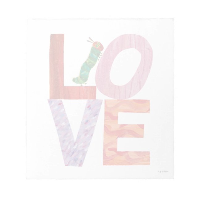 Bloc-note La Caterpillar Très Affamée | AMOUR (Devant)