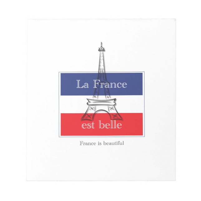 Bloc-note La France est belle (Devant)