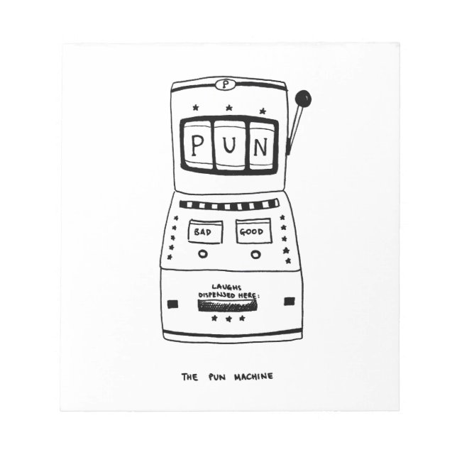 Bloc-note La machine à jouer (Devant)