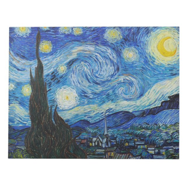 Bloc-note La Nuit étoilée - Vincent Van Gogh (Devant)